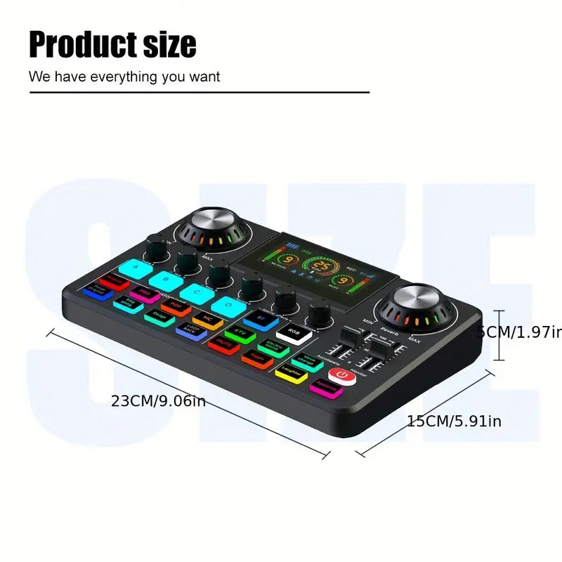 بطاقة صوت F668 مع مجموعة ميكروفون U87P كاملة