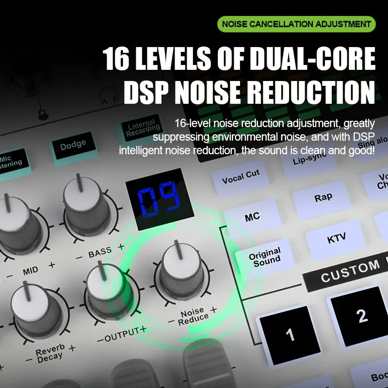خلاط صوت احترافي SN800 مع مجموعة ميكروفون LCT 240 كاملة