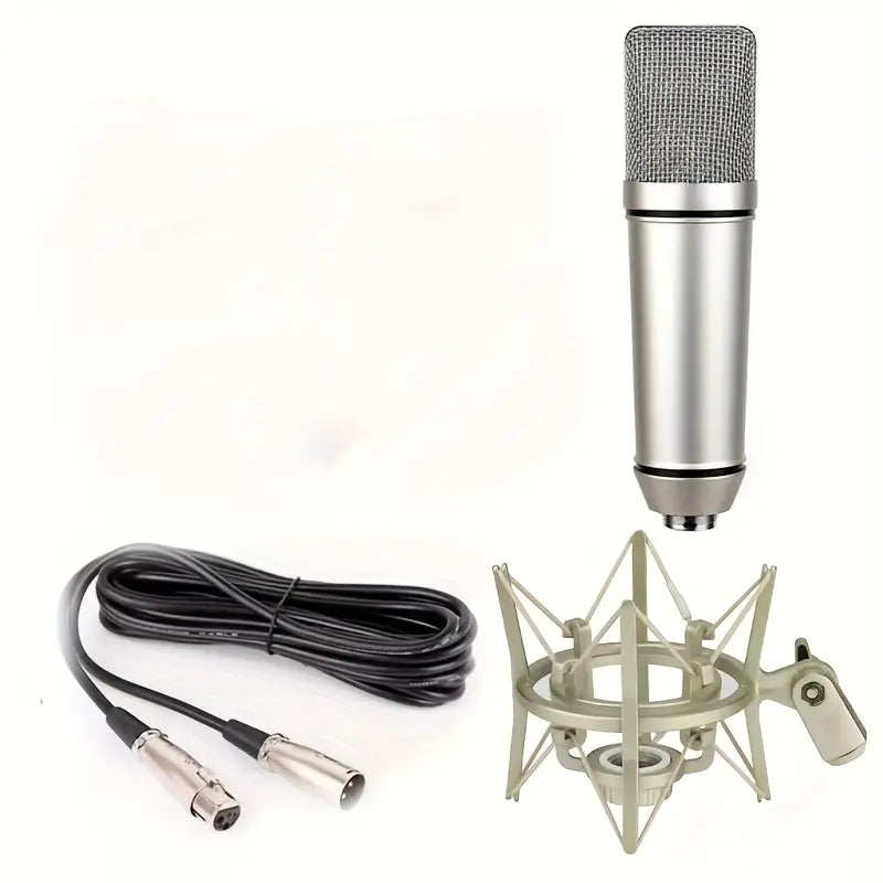 U87P Condenser Podcast Microphone With Stand