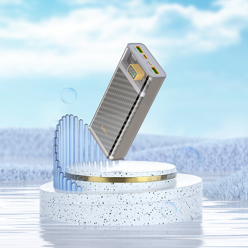 باور بانك هوكو J103A بسعة 20000 مللي أمبير في الساعة مع شحن سريع وشاشة LED