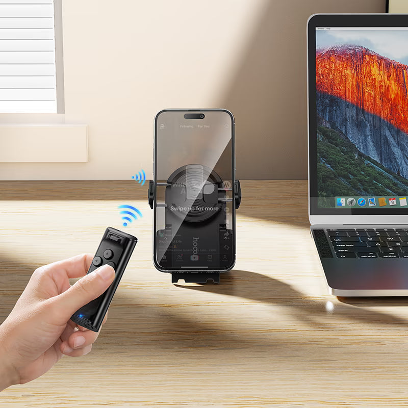 HOCO K33 Oleada grip handle with remote control, for 4.5 – 7″ phones, desktop stand