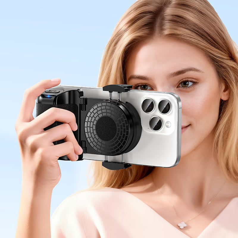 HOCO K33 Oleada grip handle with remote control, for 4.5 – 7″ phones, desktop stand