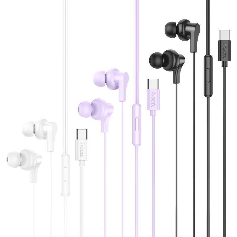 HOCO M114 TypeC wired earphones with mic