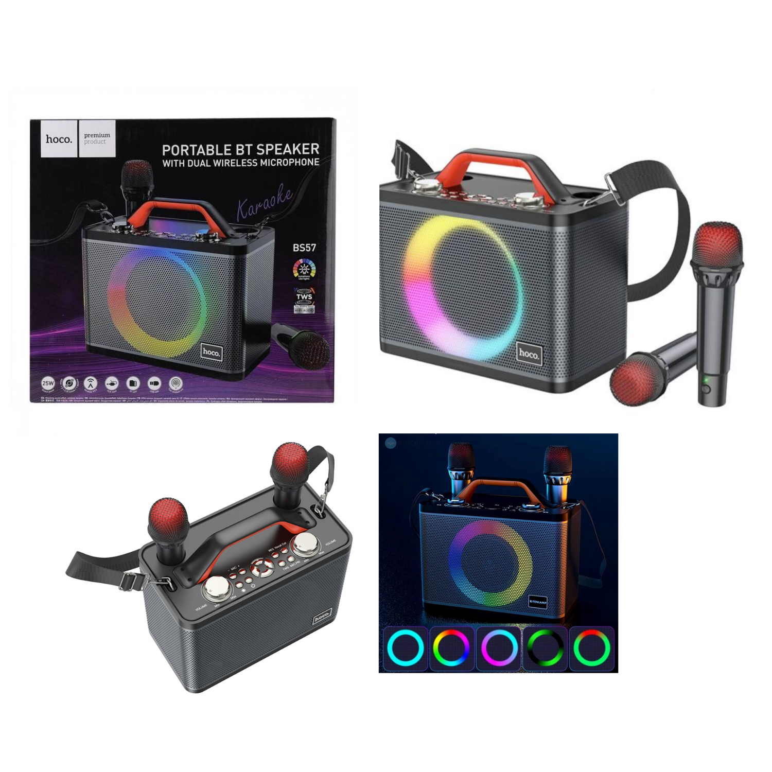 مكبر صوت لاسلكي محمول "BS57 Jenny" مكبر صوت كاريوكي