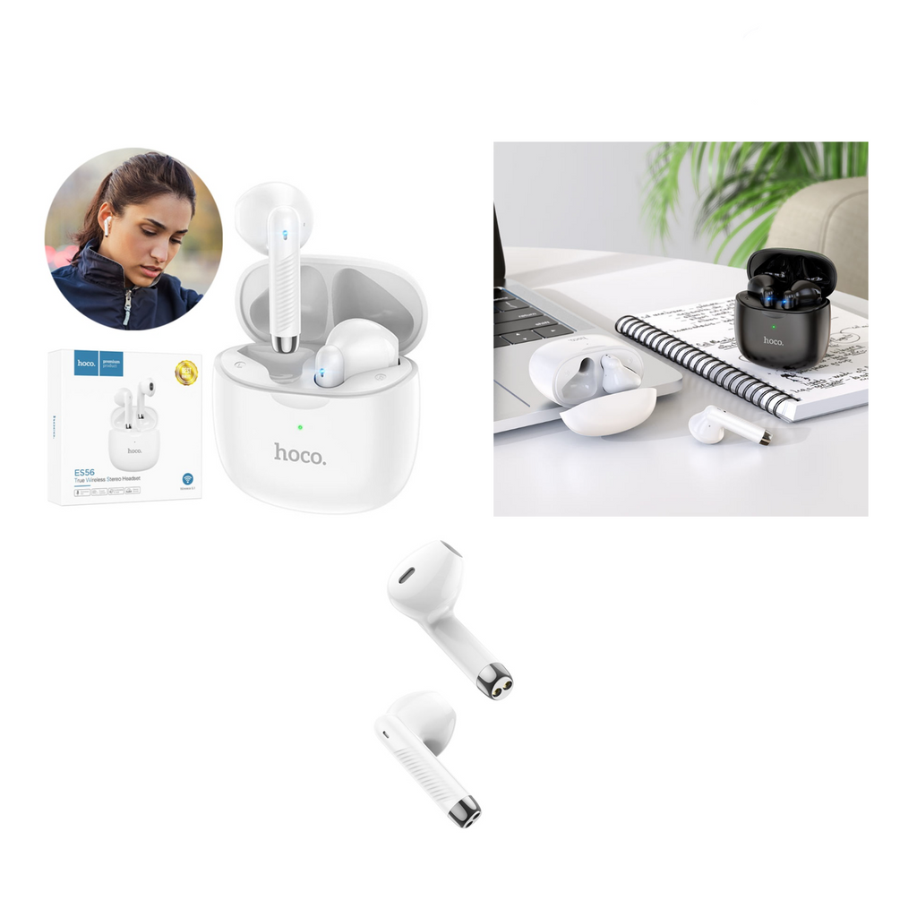 سماعة رأس لاسلكية ES56 TWS مع علبة شحن