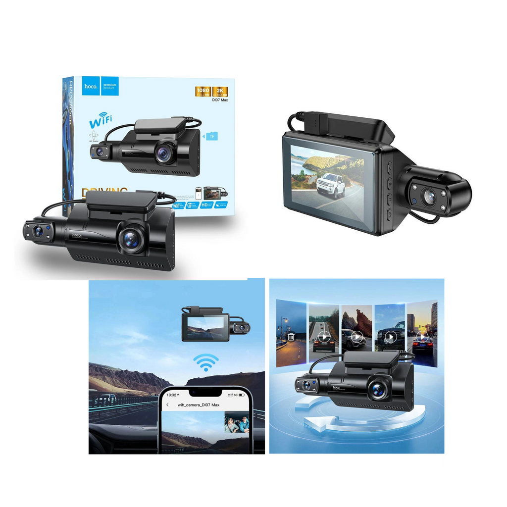 مسجل قيادة بكاميرا مزدوجة من Hoco Di07