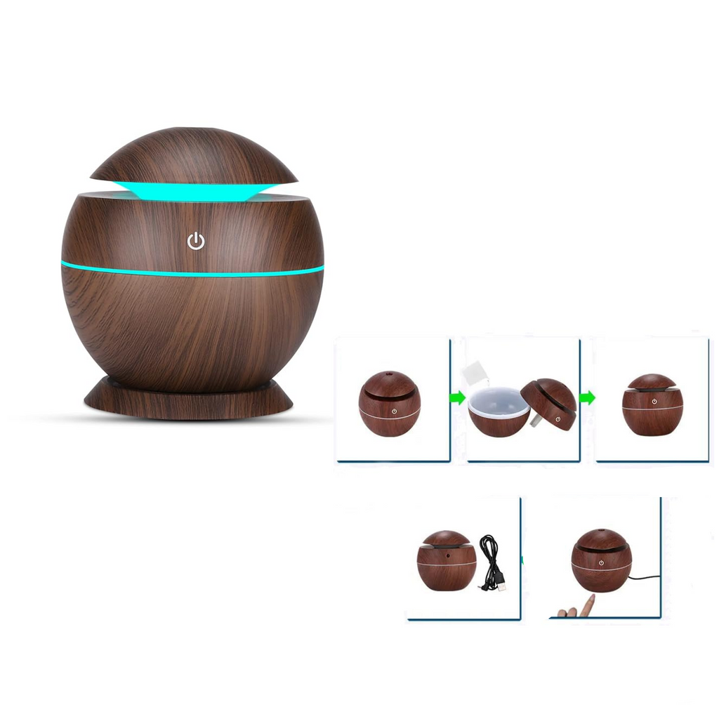 مرطب USB مزود بـ 7 أضواء LED ملونة