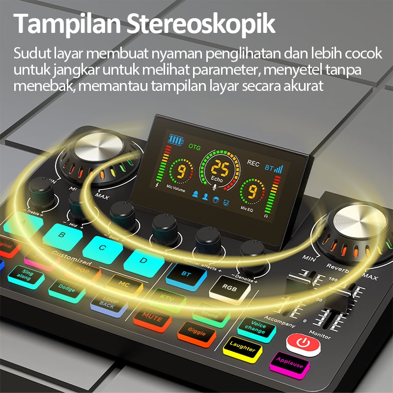 بطاقة صوت F668 مع مجموعة ميكروفون U87P كاملة