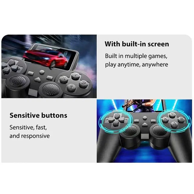 S10 Mini Handheld Game Console with 520 Games and 2.4G Wireless Gamepad