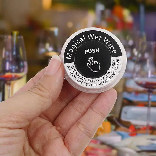 Magical Push Wet Wipes offer single-use convenience for efficient and hygienic cleaning on the go (50 pcs Box)