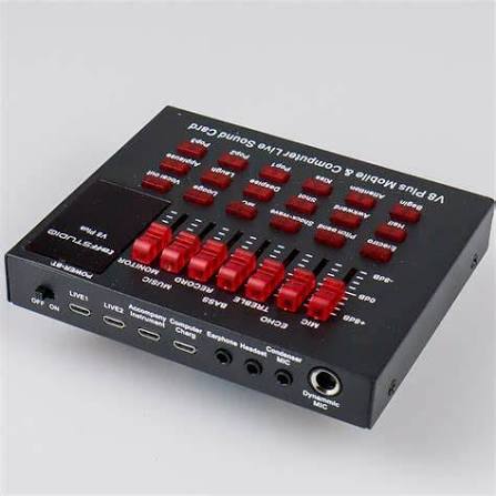 V8 PLUS SOUND CARD WITH BM800 MIC FULL SET