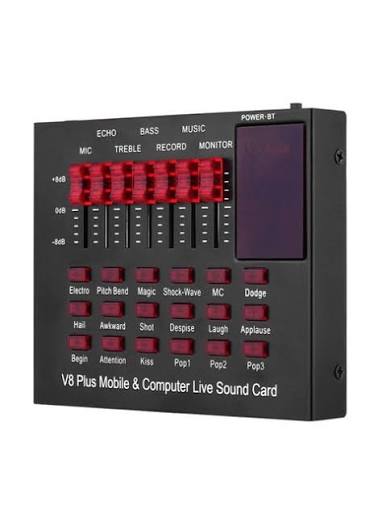 V8 PLUS SOUND CARD WITH BM800 MIC FULL SET