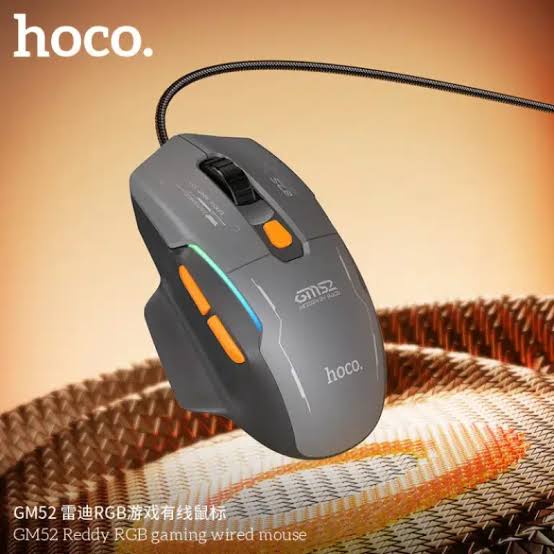 HOCO GM52 Reddy RGB Gaming Wired Mouse