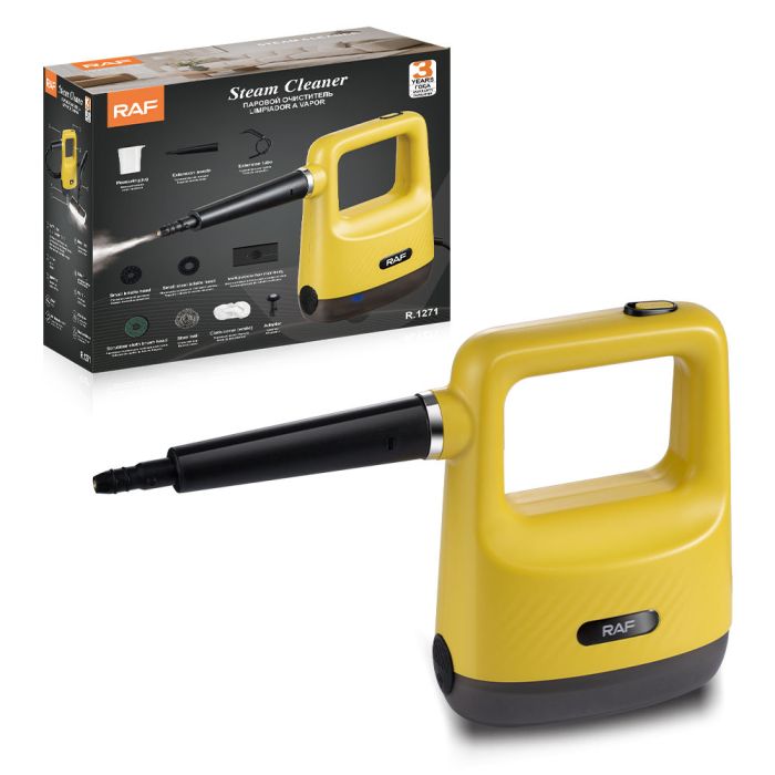 RAF 300ml Handheld Steam Cleaner with Replaceable Heads