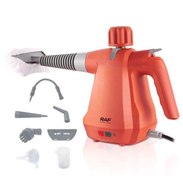 RAF Handheld Steam Cleaner with Replaceable Heads 350ml 1000W
