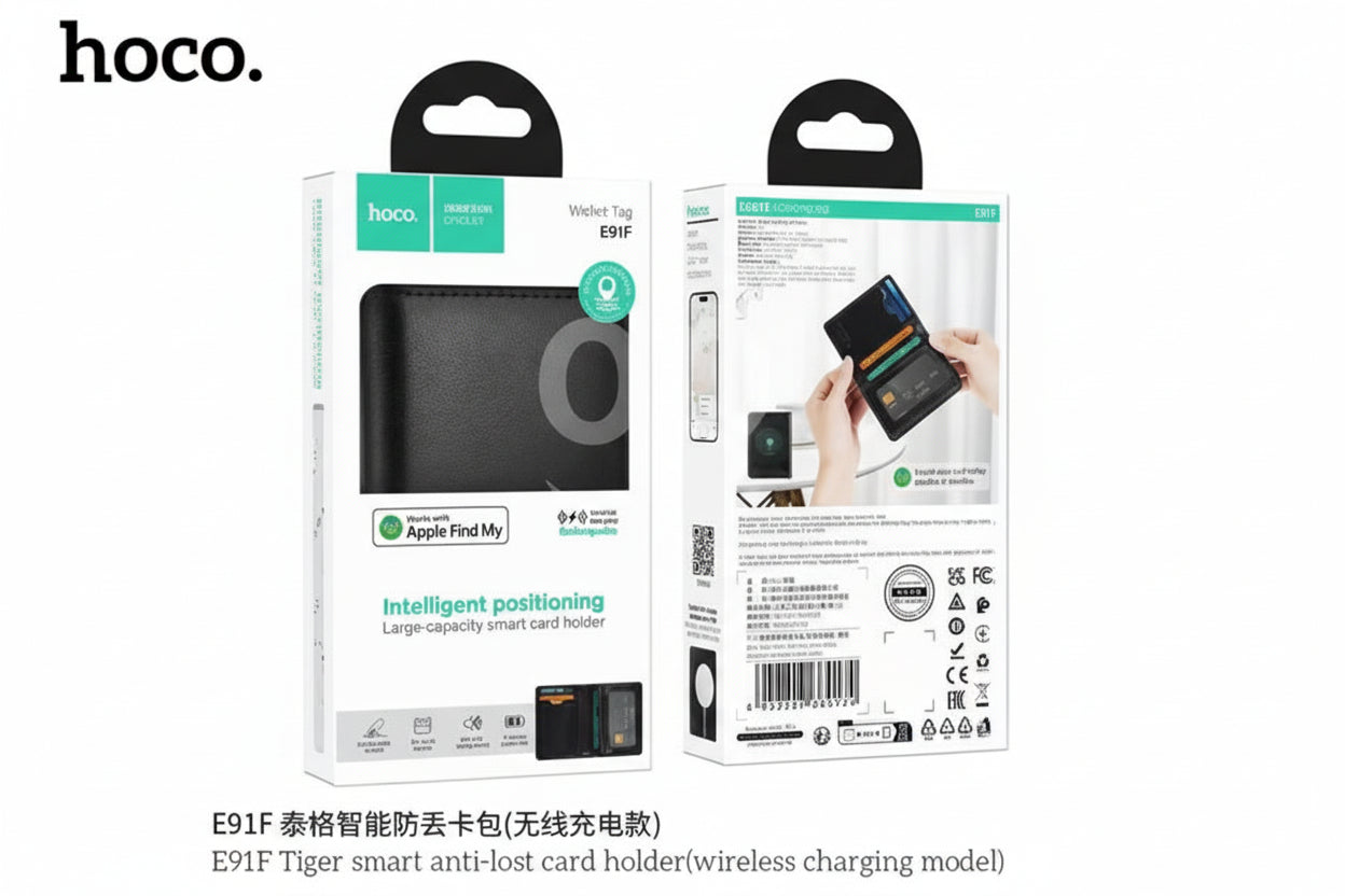 E91F Tiger smart anti-lost card holder(wireless charging model)