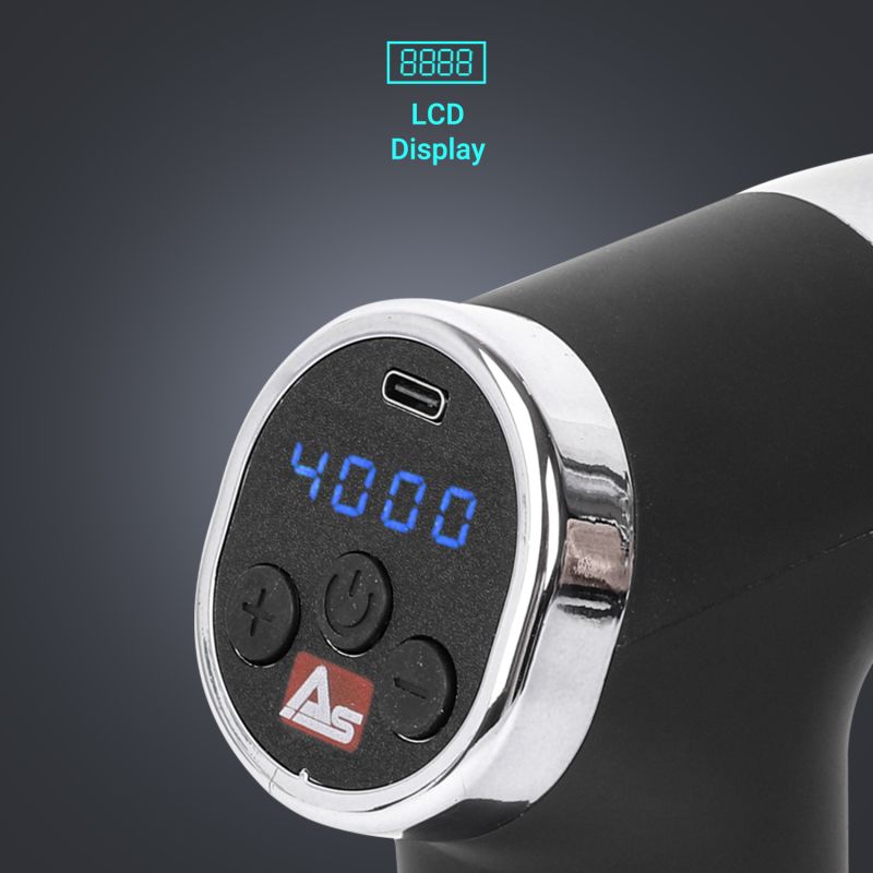 MASSAGE GUN WITH 4 ATTACHMENT