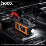 Hoco QS4 Air Pump with Emergency Start Power Bank 10000mAh - Multi-Function Portable Power.