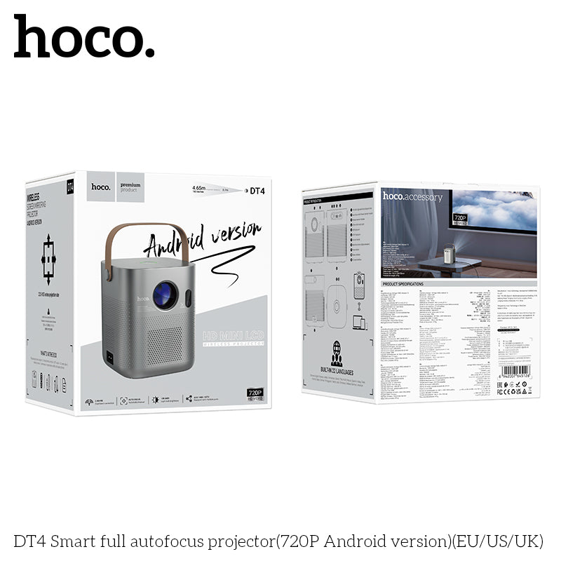 HOCO DT4 Smart Autofocus Projector Android version 720P