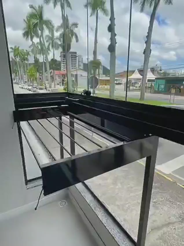 رف تجفيف الملابس المثبت على الحائط مقاس 31.5 بوصة، رف غسيل قابل للطي مثبت على الحائط