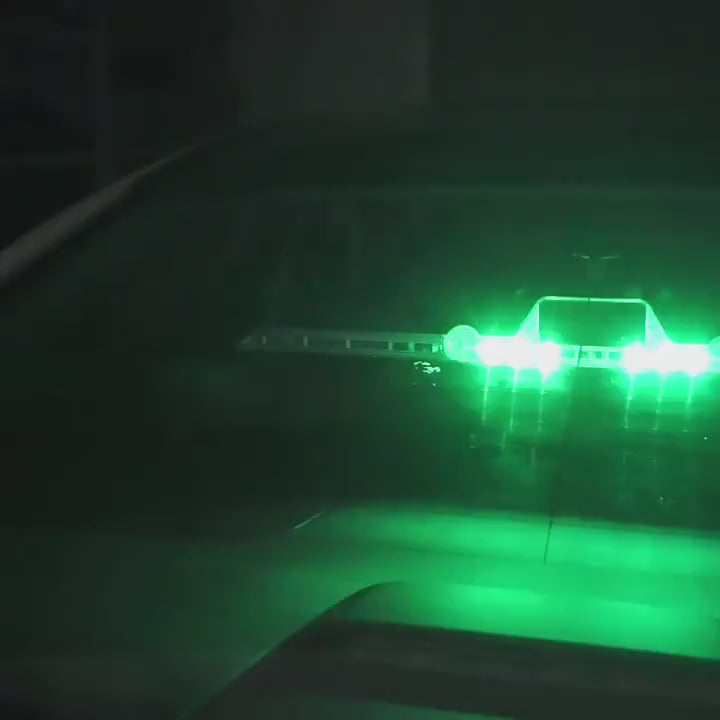 Solar Strobe Lights, Emergency Lights for Vehicles Flashing LED Light Bar Beacon Security Lights Waterproof for Car