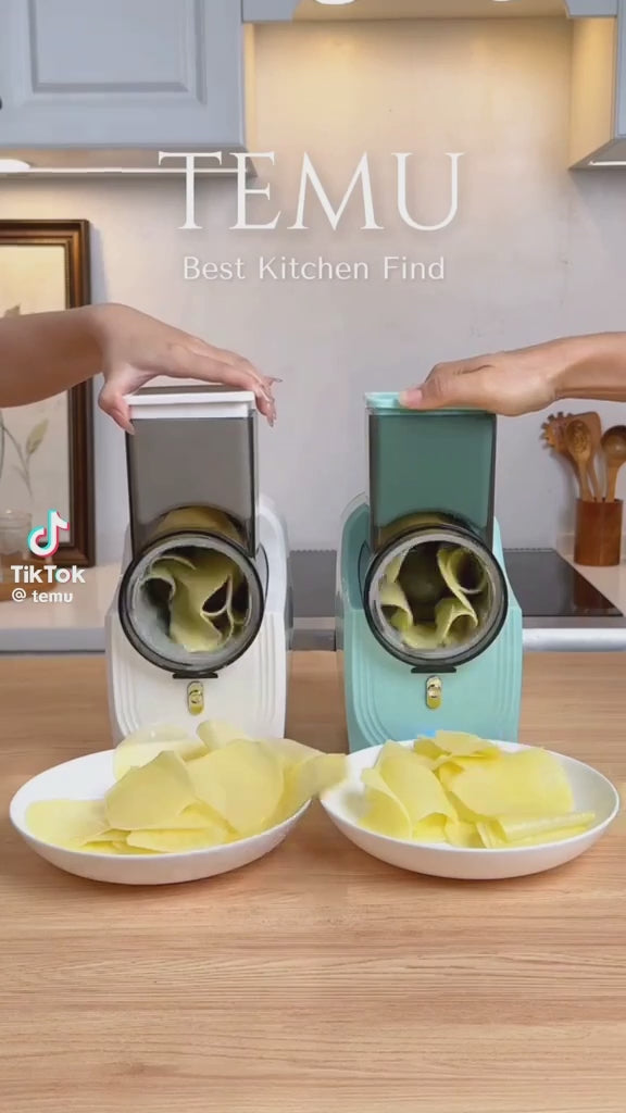 Electric vegetable fruit cutter slicer