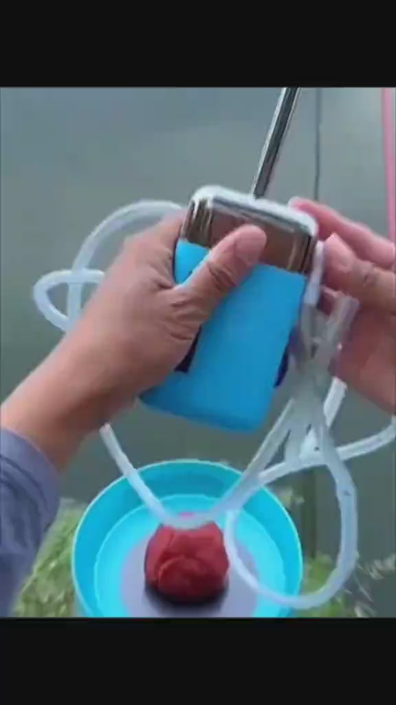 مضخة مياه USB محمولة للصيد في الهواء الطلق والتخييم ومضخة هواء حوض السمك، قابلة لإعادة الشحن