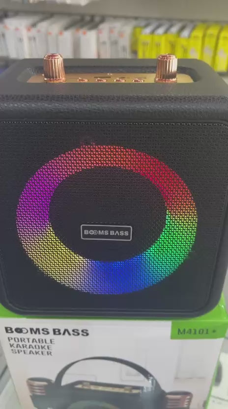 M4101 Super Bass High Quality Loud Big Speakers with Dual Wireless Mics