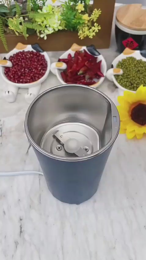 Mini Mixer & Coffee Grinder – Portable 4 Blade Electric Grinder for Coffee Beans, Spices, Grains & Dry Nuts