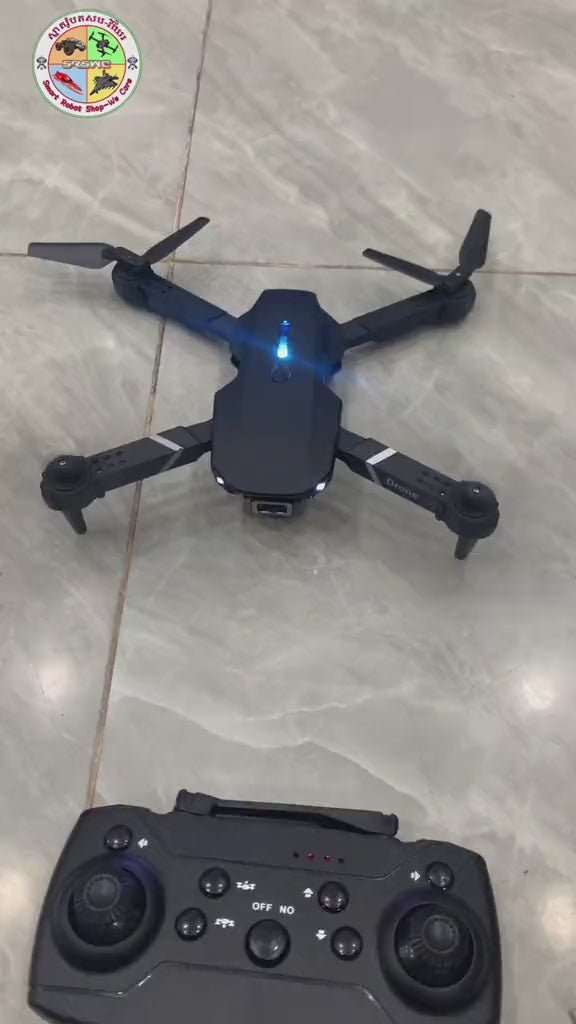 طائرة بدون طيار صغيرة E88 عالية الدقة مزودة ببطاريتين