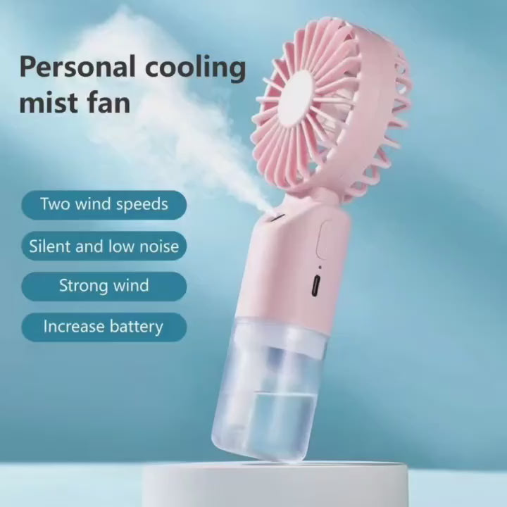 Rechargeable Portable Mini Spray Fan