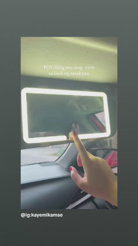 2-in-1 LED Lighted Car Sun Visor Mirror