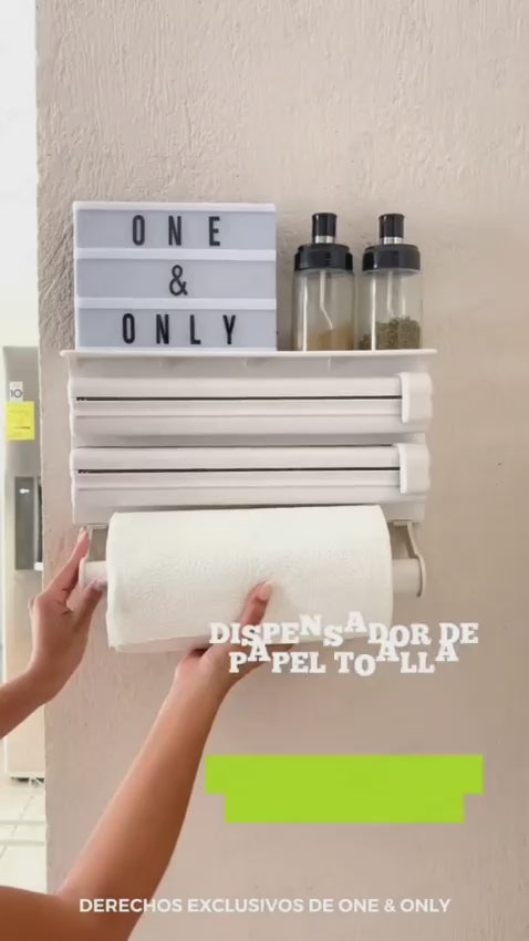 مركز التغليف 3 في 1 يحمل رقائق الفضة والغلاف البلاستيكي والمناشف الورقية