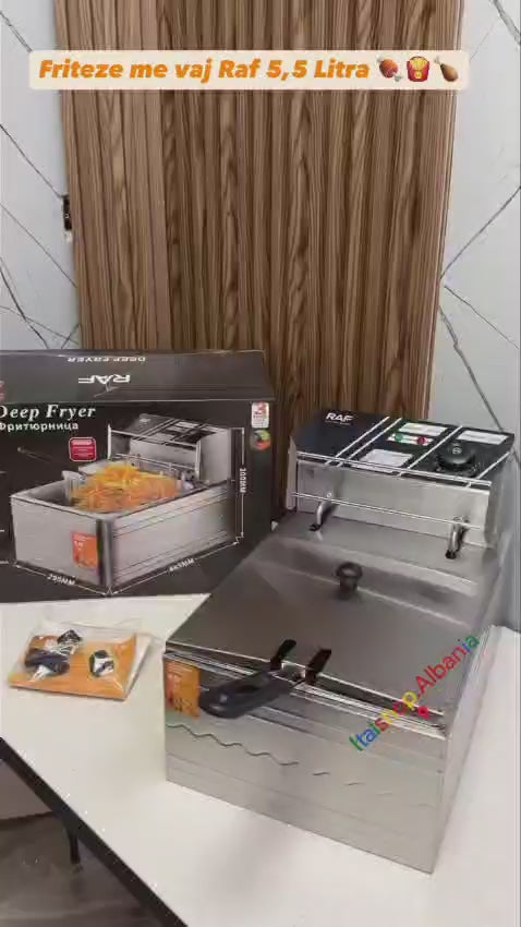 ملف ماكينة القلي العميق سعة 5.5 لتر: عنصر تسخين نحاسي قياسي (كهربائي)