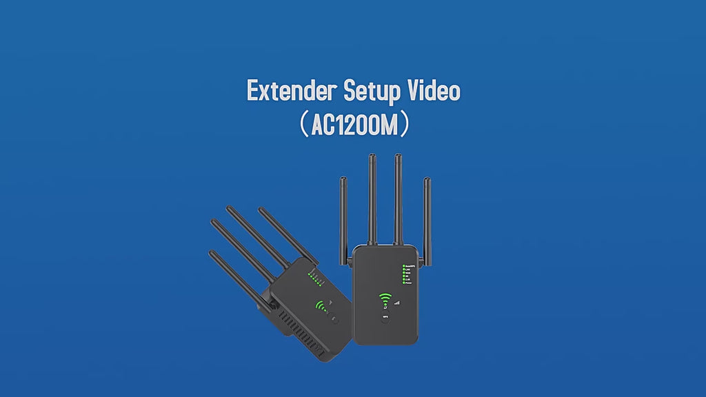 موسع نطاق واي فاي، معزز إشارة واي فاي بسرعة 1200 ميجابت في الثانية للمنزل والمكتب