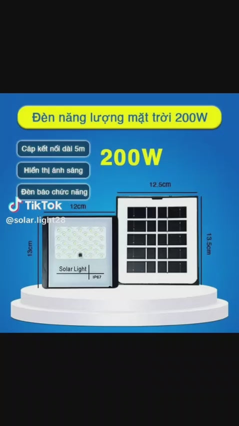 Buytiti EM137 60W Waterproof Solar Floodlight with Controller