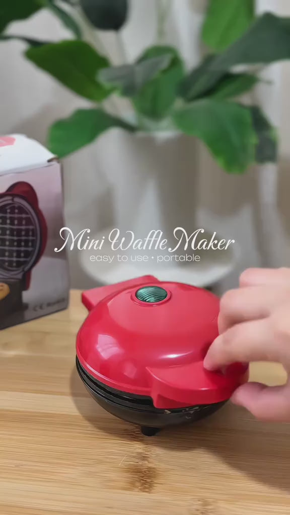Mini Waffle Maker Machine Electric 350W For Waffle & Pancakes Cookies