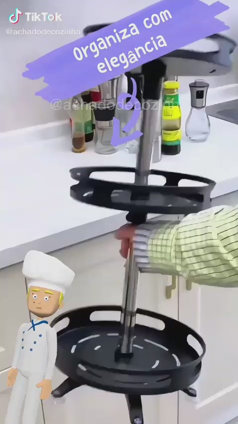 Rotating Spice Rack, Multi-Layer Tier Lazy Susan Turntable