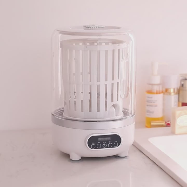 Portable 3L Mini USB Rechargeable Washing Machine with Blue-light