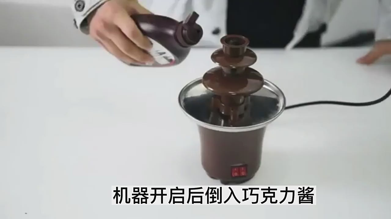 Chocolate Fountain 3 Tiers Electric Melting Machine Chocolate Fondue Fountain
