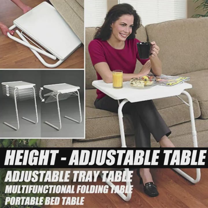 طاولة Tablemate المحمولة القابلة للطي ذات الارتفاع القابل للتعديل