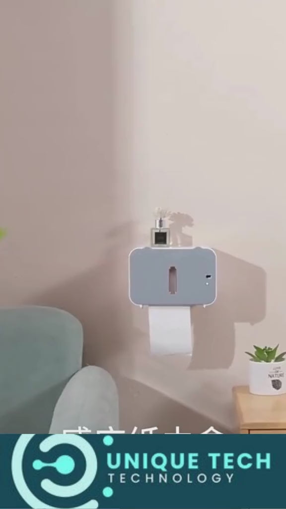 Automatic Toilet Paper Dispenser touchless Wall Mount, Commercial Toilet Paper Holder Dispenser