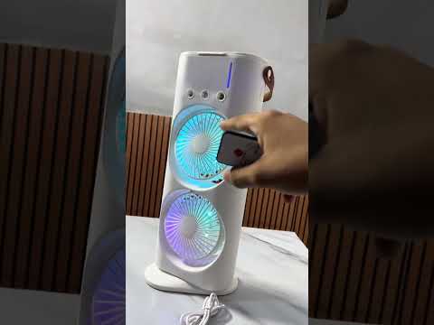 Double End Mist Air Cooler Fan | Dual Fan Mini Portable AC Rechargeable