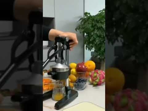 Citrus juicer orange squeezer and lemon squeezer manual press metal grey