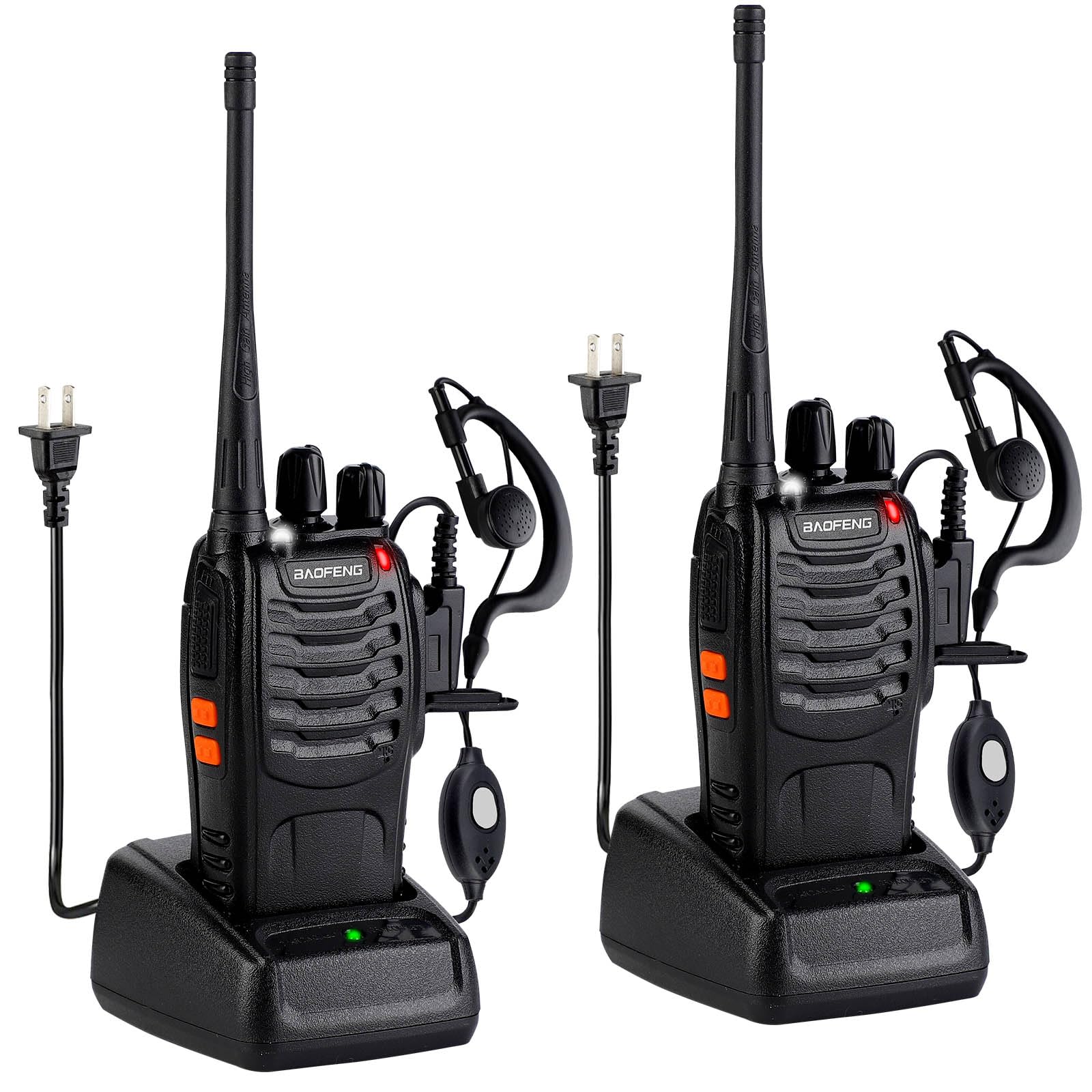 Boafeng Portable Two Way Walkie Talkie Set with Headset