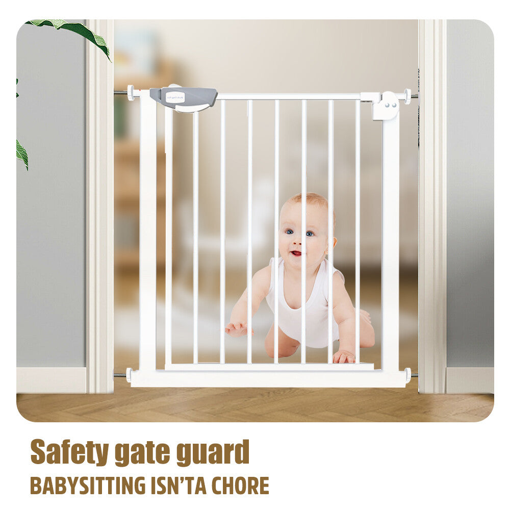 Clamp-on Door Guard for children Safety, White, 77-82 cm