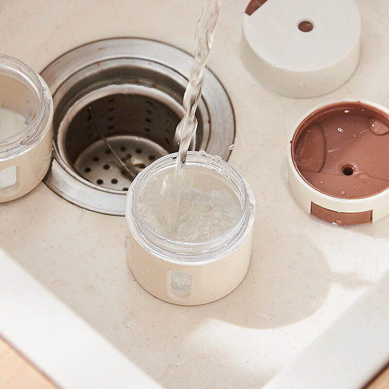 Set of 6 Magnetic Condiment Containers for Kitchen