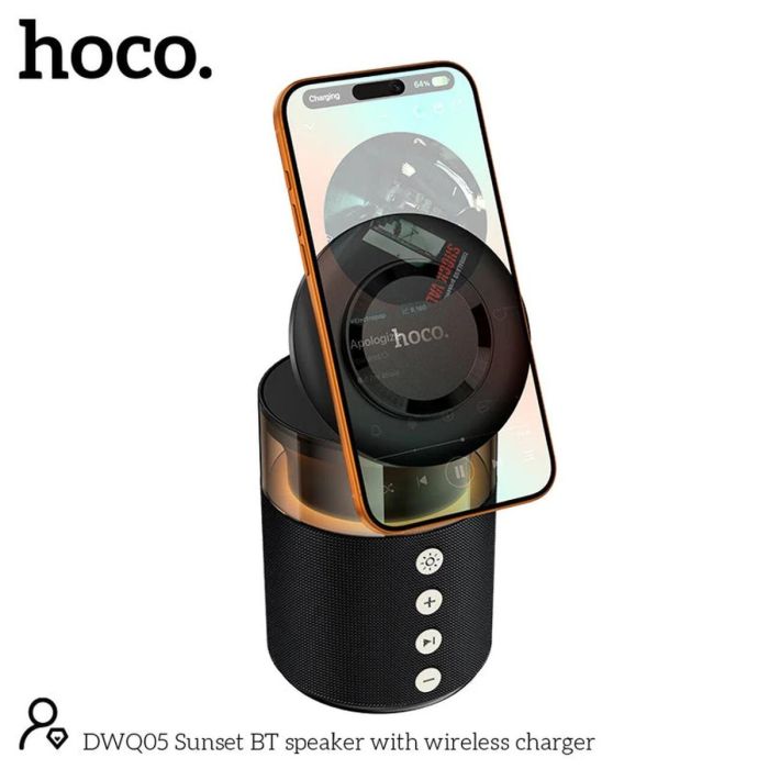HOCO DWQ05 4-in-1 Magnetic Wireless Charger with Speaker