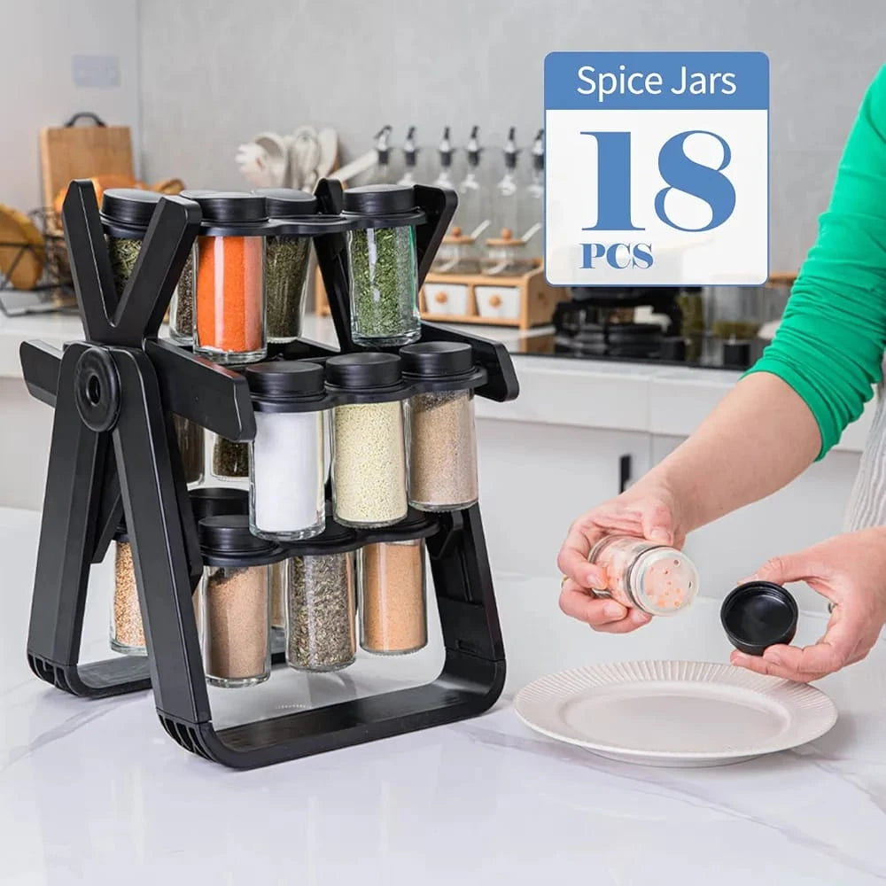 360° Rotating Kitchen Spice Rack