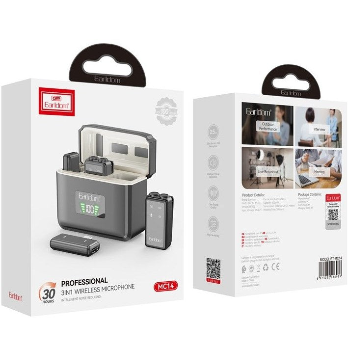 ميكروفون لافالير لاسلكي من إيرلدوم ET-MC14 - 2.4 جيجاهرتز